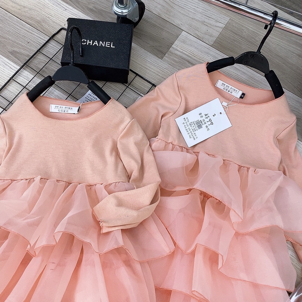 VÁY HỒNG BABY CÔNG CHÚA CHO BG
