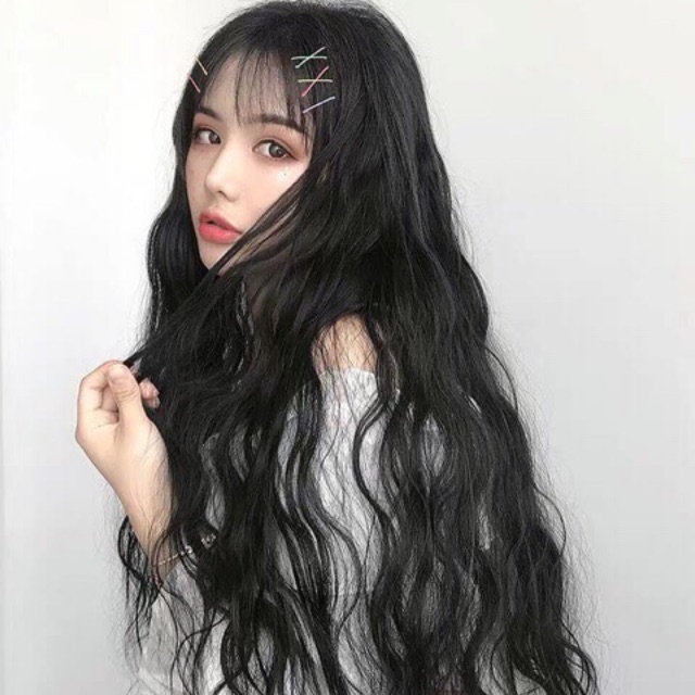 Tóc giả kẹp phím xù❤️💝freeship-ảnh thật-tặng lược