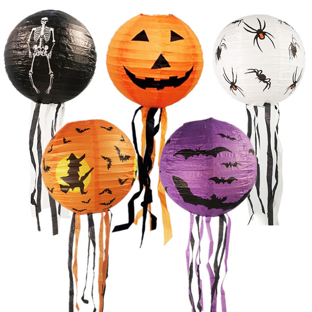 2 Lồng Đèn Giấy Treo Trang Trí Halloween