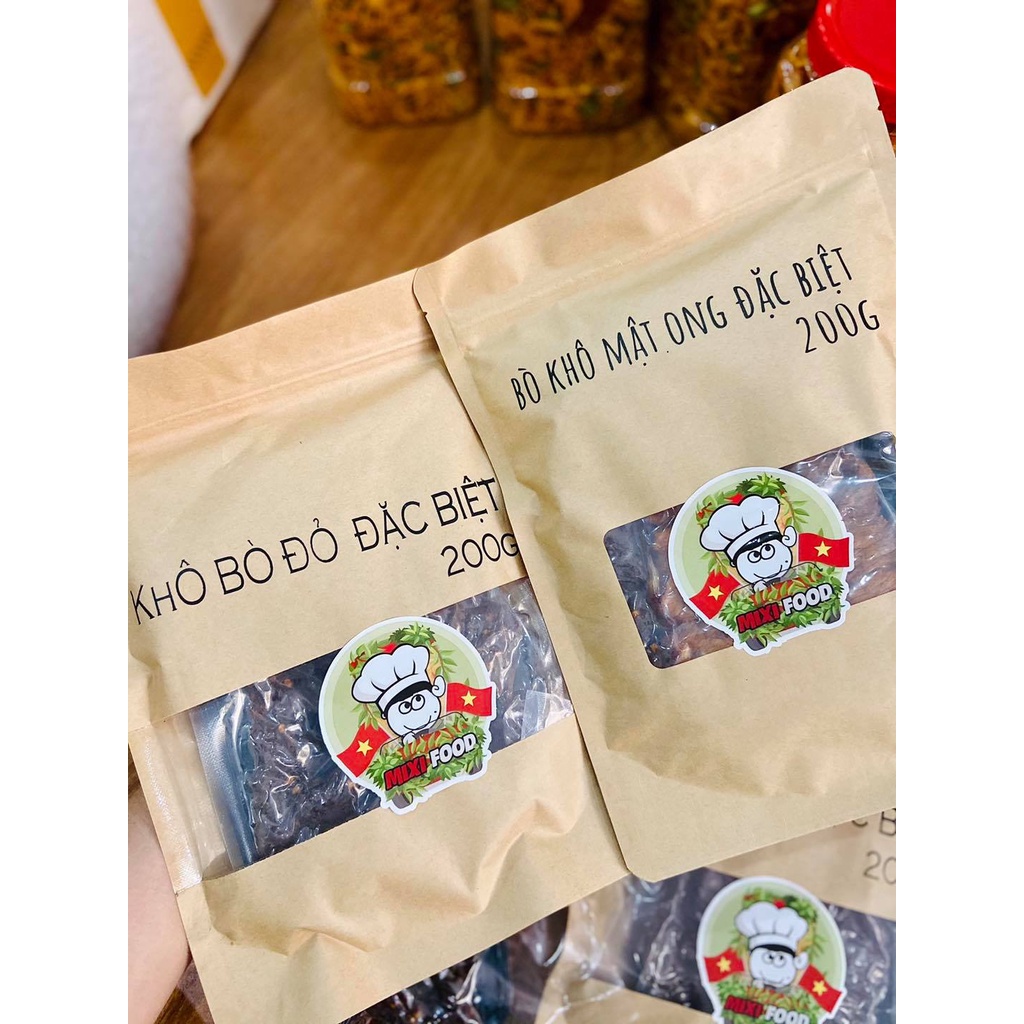 [HN - CHÍNH HÃNG] Bò mật ong đặc biệt, MIXIFOOD tuyệt phẩm thịt bò chất lượng cao, túi 200G SIÊU NGON - ĐẬM ĐÀ