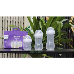 MẪU MỚI 2022 SET  3BÌNH SỮA AVENT  RESPONSE 125/260ML/330 ML CẢI  TIẾN NÚM TY SIÊU MỀM
