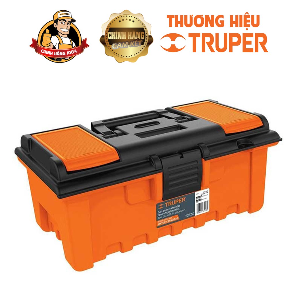 Thùng đồ nghề nhựa,Thùng đựng đồ nghề dụng cụ sửa chữa,Hộp đựng đồ nghề,Hộp đồ nghề Truper cha-14/16/19/22nc.