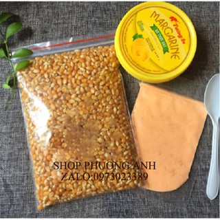 combo 1kg ngô mỹ + hộp 80g bơ tường an làm bắp rang bơ
