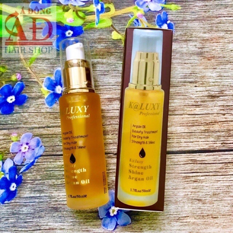 [Chính hãng] [Siêu rẻ] TINH DẦU ARGAN OIL KALUXY DƯỠNG BÓNG TÓC KHÔ HƯ TỔN TÓC UỐN 50ML