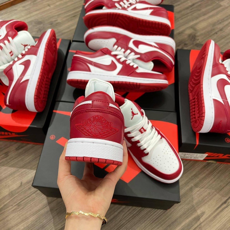 [Mã FASHIONT4WA2 giảm 10k đơn từ 50k] [MINTSTORE] Giày Sneaker Đỏ trắng thấp cổ