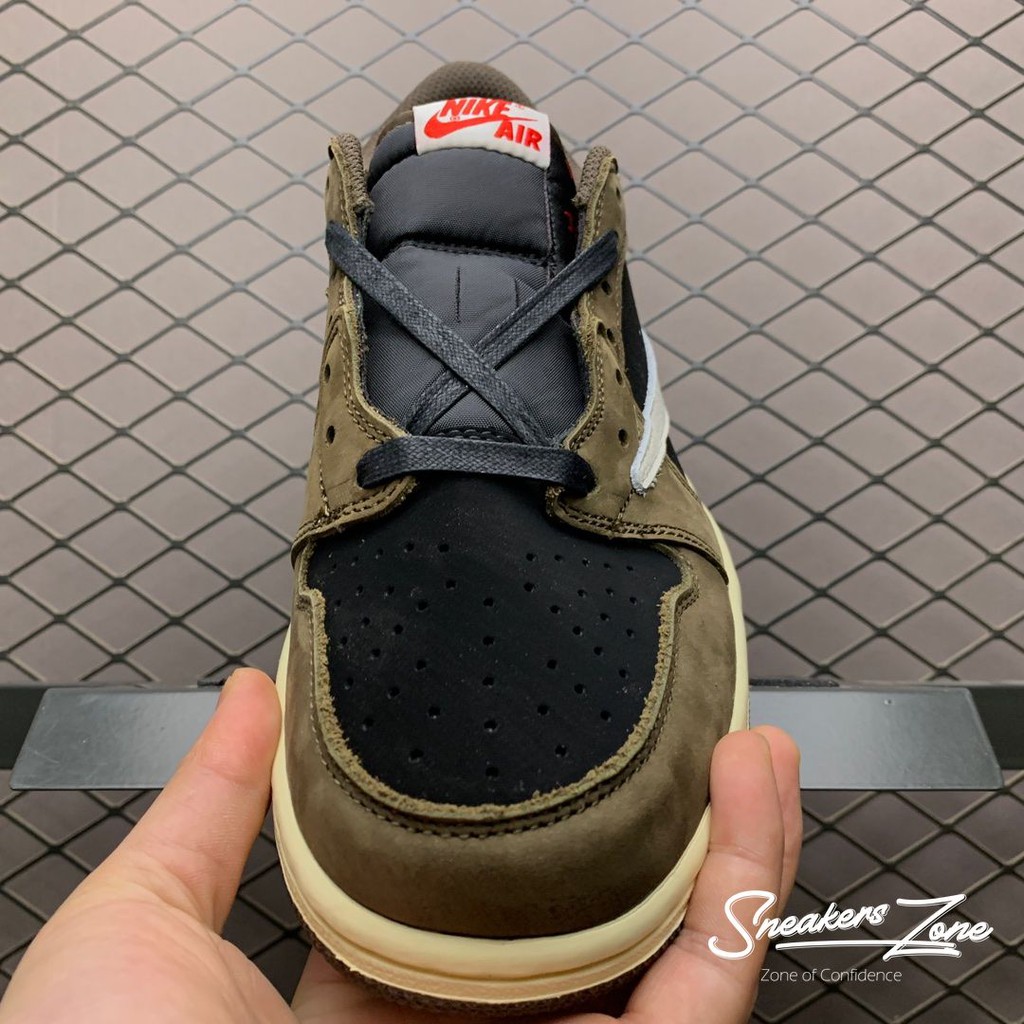 (FREESHIP+HỘP+QUÀ) Giày thể thao Sneakers AIR JORDAN 1 Retro Low OG SP Travis Scott Nâu đen cổ thấp | BigBuy360 - bigbuy360.vn