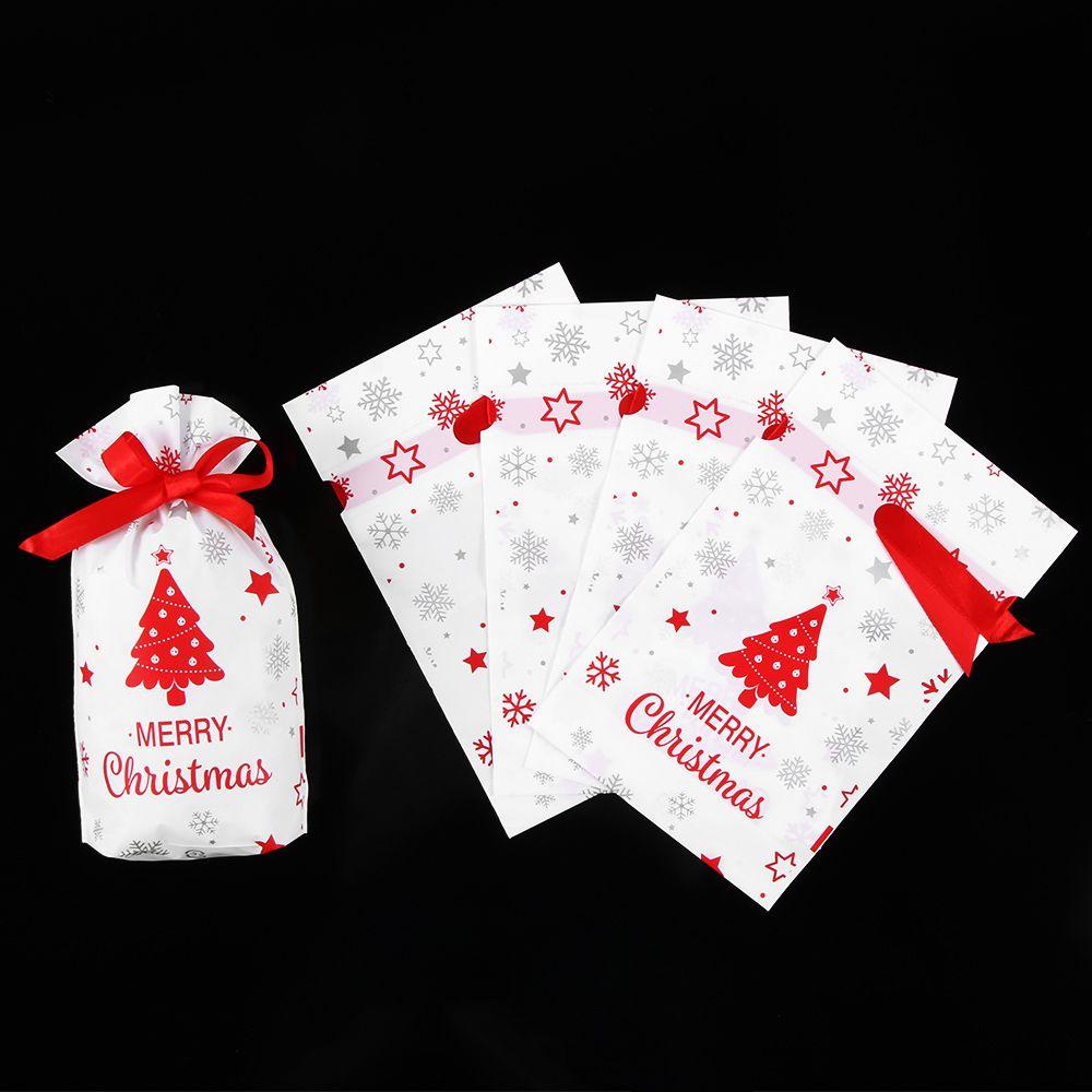 CONOPERY Bộ 5 Túi Đựng Bánh Quy Trang Trí Cây Thông Giáng Sinh