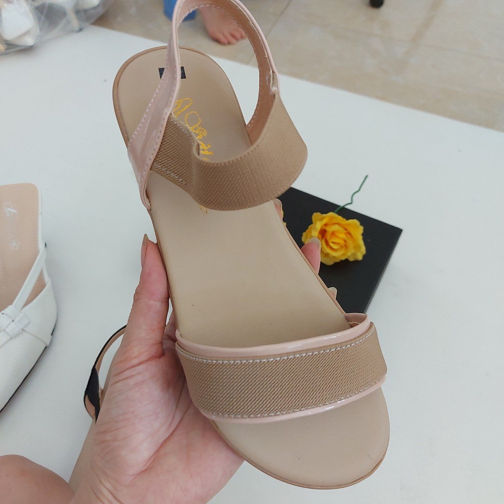 Sandal nữ quai ngang thời trang, dép nữ học sinh HL0001