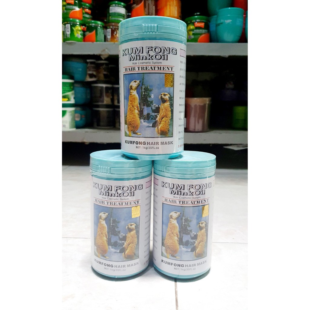 Hấp dầu tóc gấu kum fong Mink Oil 1kg