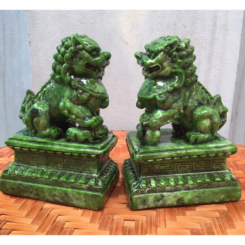 Tượng đôi kỳ lân đá xanh