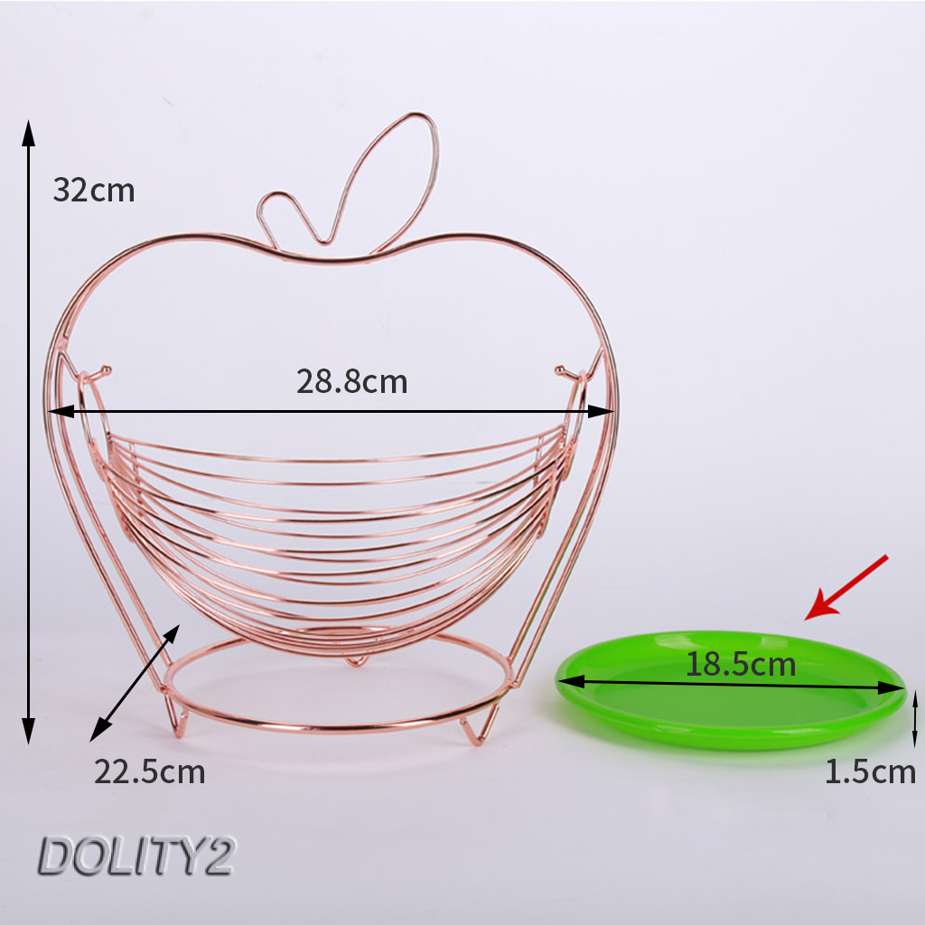 Bộ 2 Rổ Kim Loại Đựng Rau Củ Quả