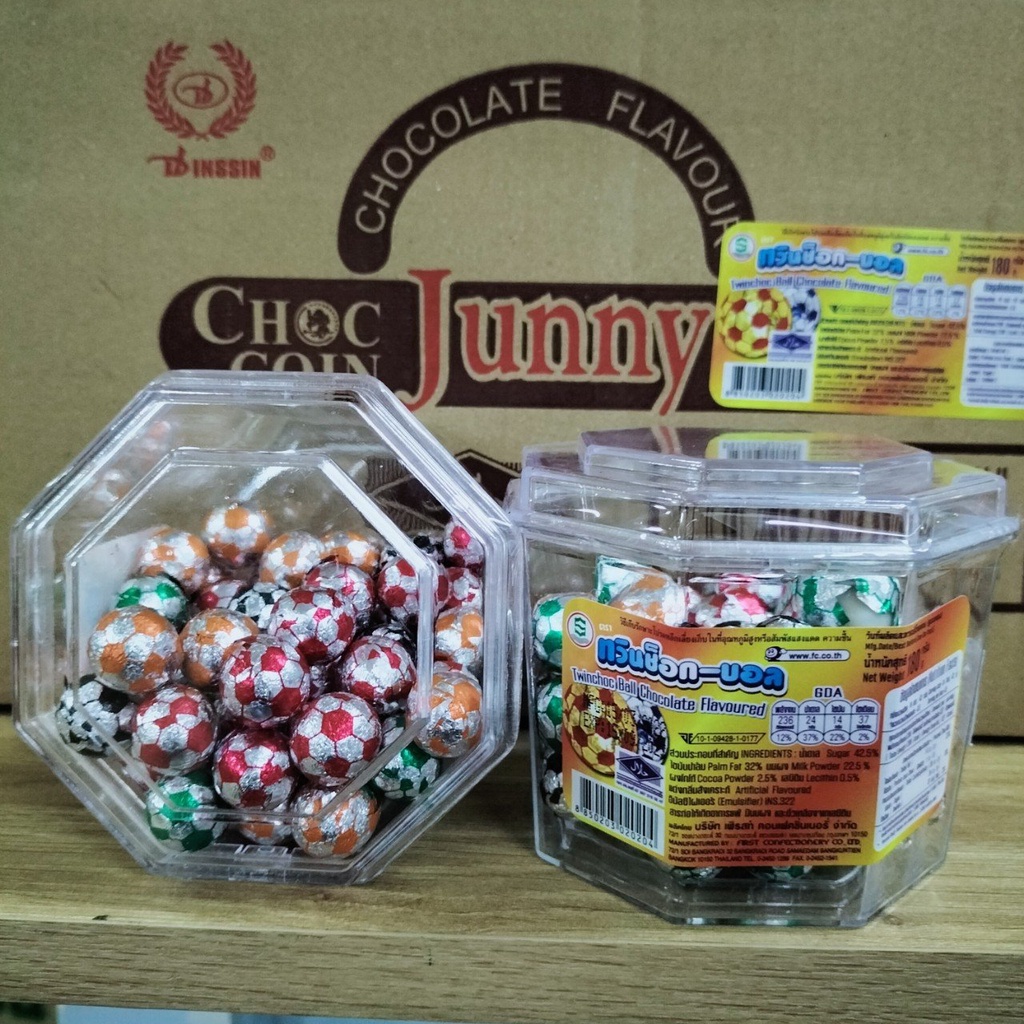 Kẹo Sôcôla Trái Banh Twinchoc Ball Thái Lan (Hộp 180gr)