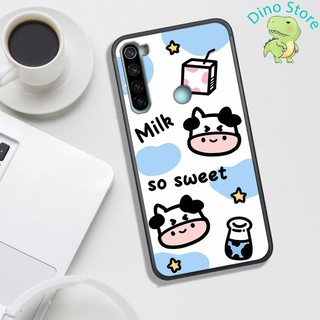 [Free Thêm Tên/Ngày Sinh/SĐT] ỐP LƯNG XIAOMI REMID NOTE 8, IN HÌNH CHÚ BÒ SỮA CUTE.