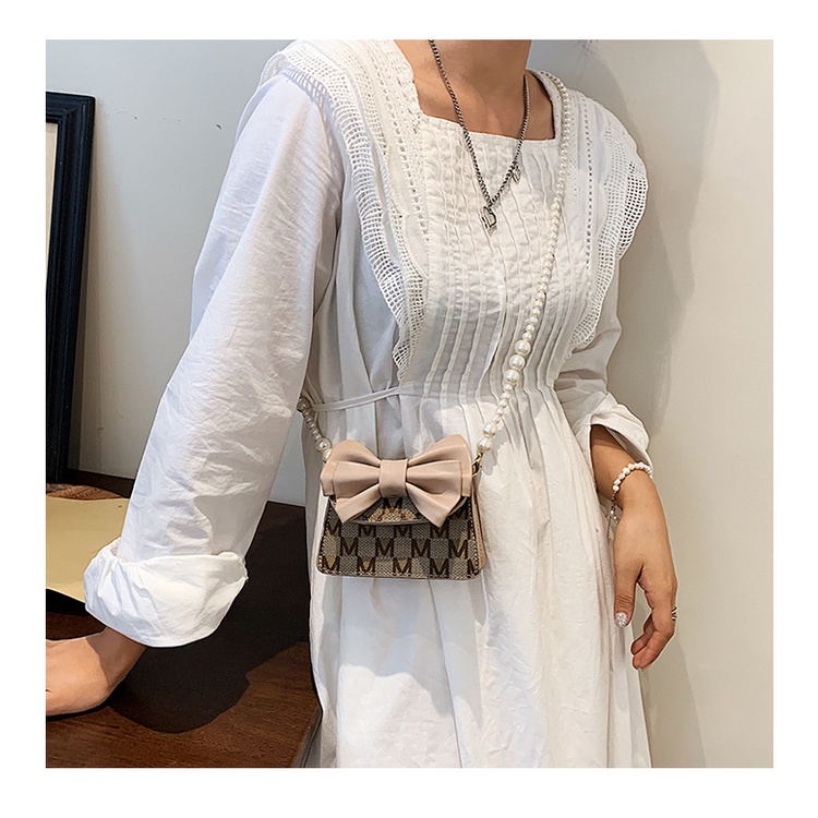 Túi mini nữ, túi đeo chéo nhỏ xinh xắn giá rẻ phối nơ ngọc dễ thương phong cách hàn quốc 359