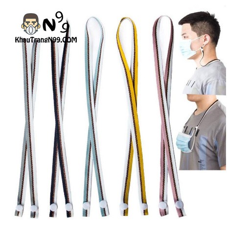 Dây đeo khẩu trang Hàn Quốc chống thất lạc 2 màu - có kim tuyến