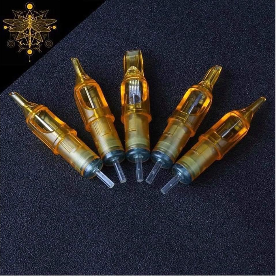 Kim xăm máy pen đi nét hộp 20 kim, Kim vàng