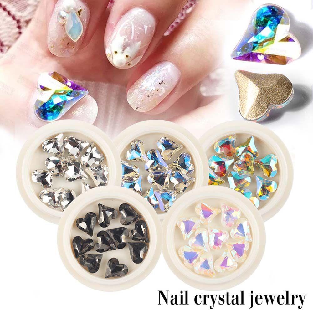 OCEANMAP Phụ Kiện Trang Trí Móng Tay Lấp Lánh Sang Trọng Charms