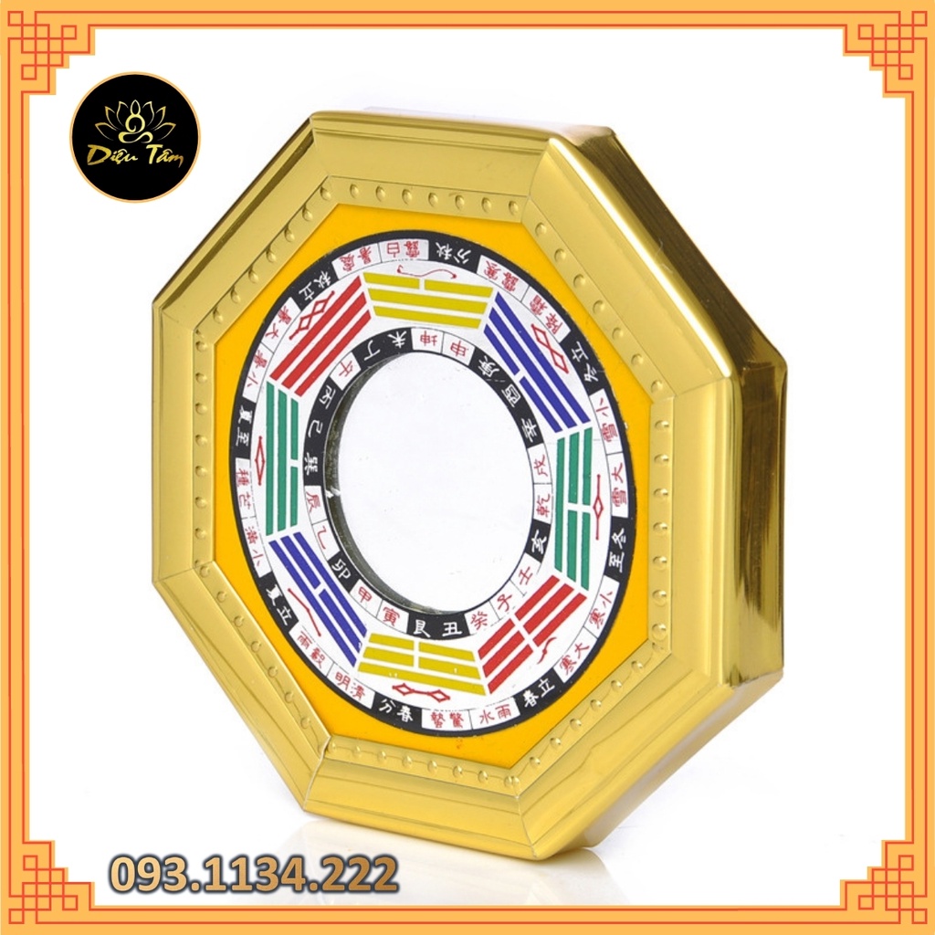 Gương bát quái phẳng phân tán năng lượng xấu đồng thời là tích tụ được năng lượng tốt.