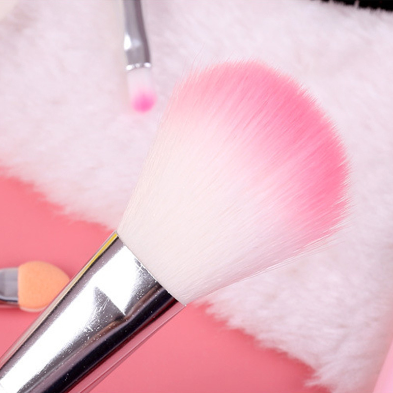 [Hàng mới về] Bộ 5 cọ trang điểm bằng sợi tổng hợp mềm mịn sử dụng hàng ngày tiện lợi cho nữ