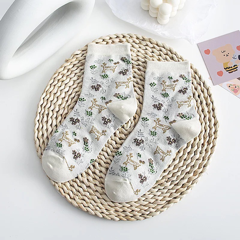 Tất vớ nữ vintage Hàn Quốc dễ thương TN87