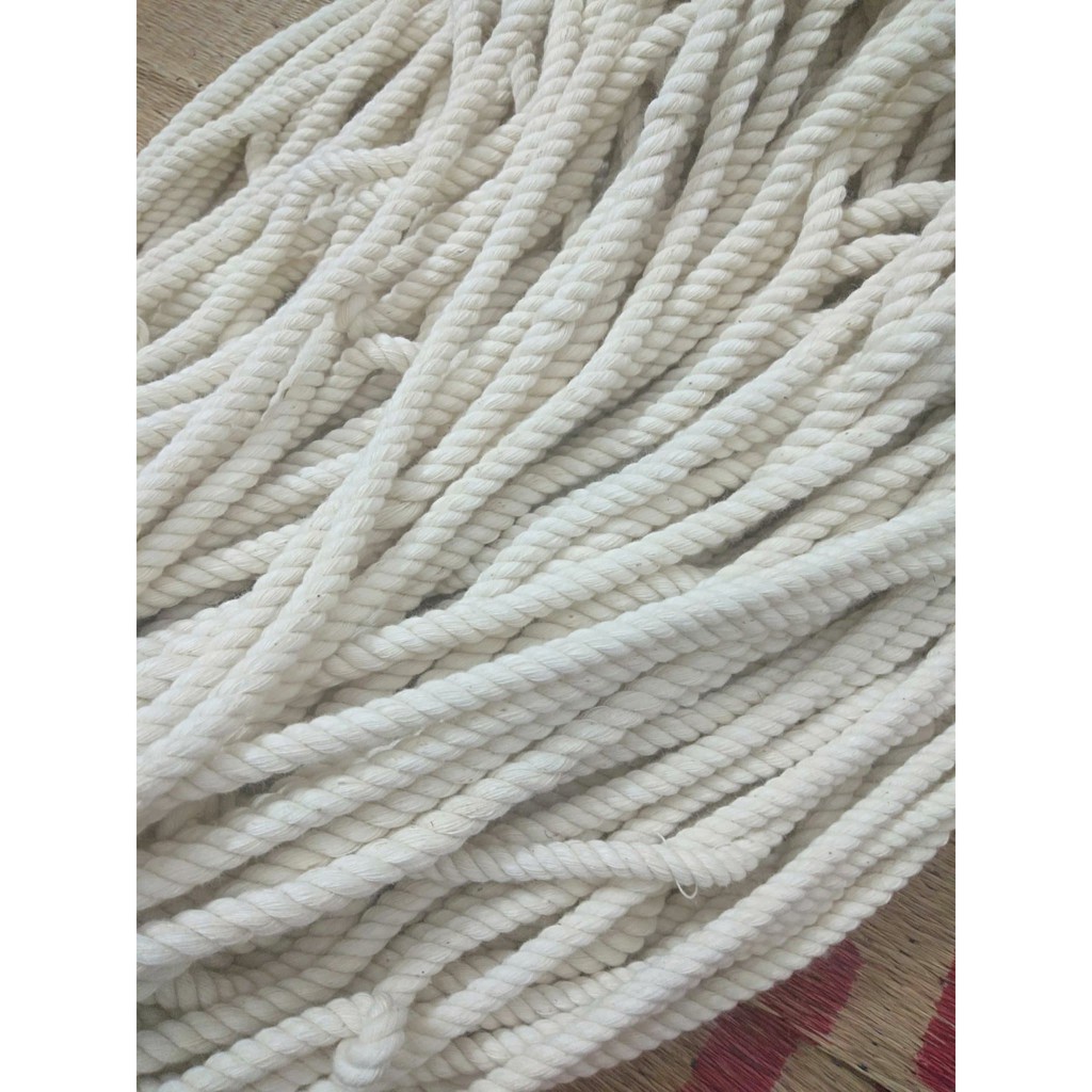 Dây thừng cotton macrame 3 xoắn