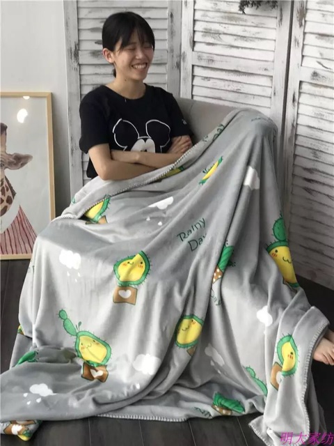 Chăn băng lông 2 lớp lông ngắn mẫu. Khổ 2m x 2m30