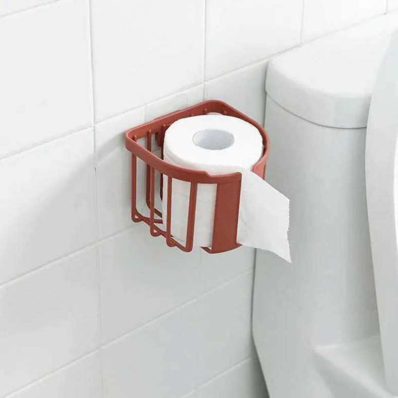 Giỏ đựng giấy vệ sinh bằng nhựa dán tường tiện lợi