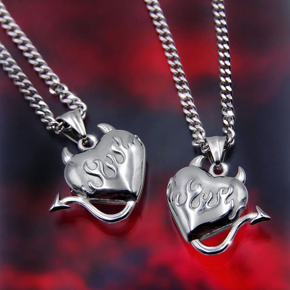 Vòng cổ hình trái tim phong cách Âu Mỹ thiết kế đơn giản cá tính