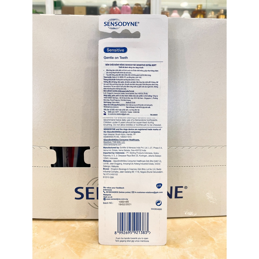 Bộ 2 Bàn Chải Đánh Răng Sensodyne Sensitive Extra Soft Sensitive Extra Soft