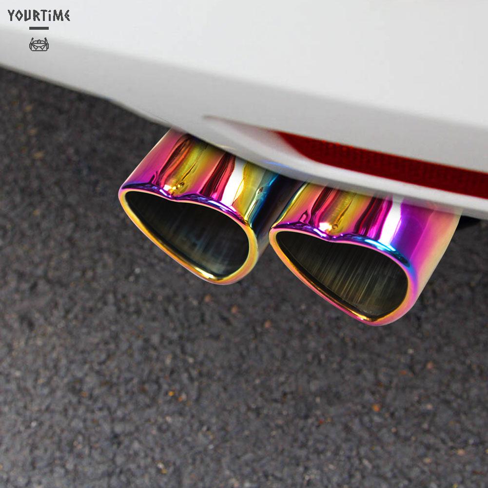 Bu Lông Ống Xả Nhiệt Kép Đầu Trái Tim Cho Xe Hơi 2.5 Inch