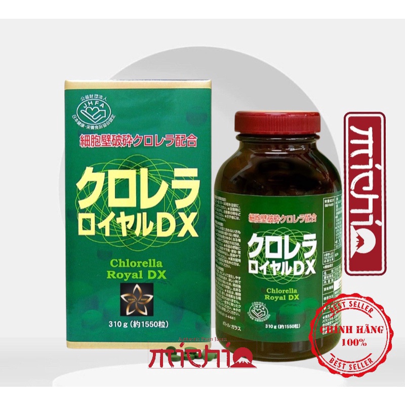 ￼ Tảo lục hoàng gia Chlorella Royal DX Nhật Bản 1550 viên