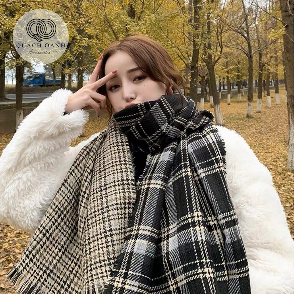 [Mã FAWINTER hoàn 15% xu đơn 99K] Khăn quàng cổ, Khăn dạ phong cách vintage - K01 | BigBuy360 - bigbuy360.vn