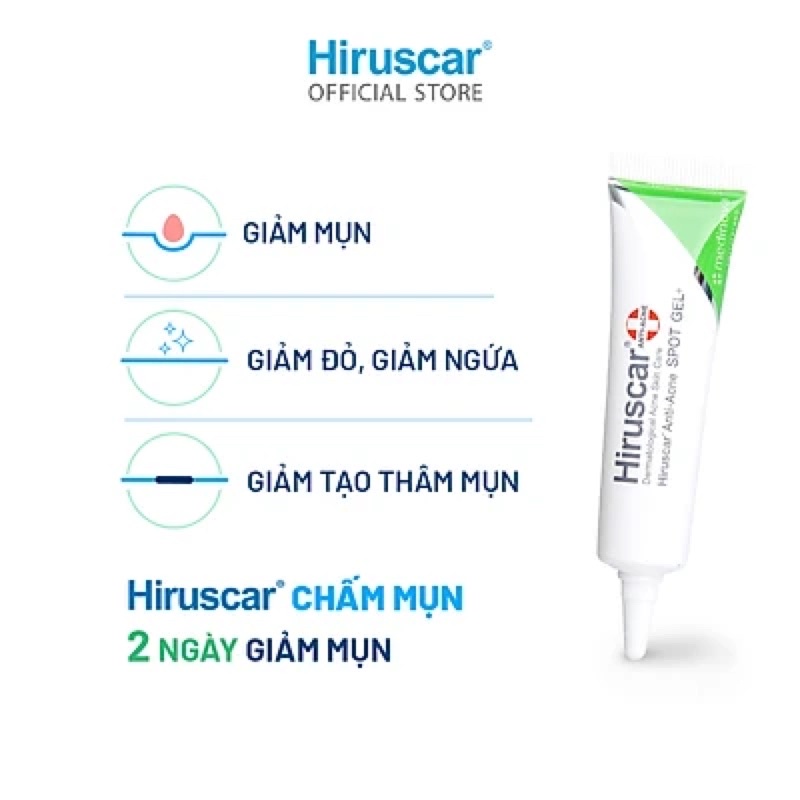 Gel Xử Lý Mụn Hiruscar Anti-Acne Spot Gel + 10G
