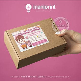 TEM NHÃN DÁN CẢM ƠN SHIPPER HỒNG - Decal thanks shipper, tem dán cám ơn shipper, nhãn dán cám ơn shipper