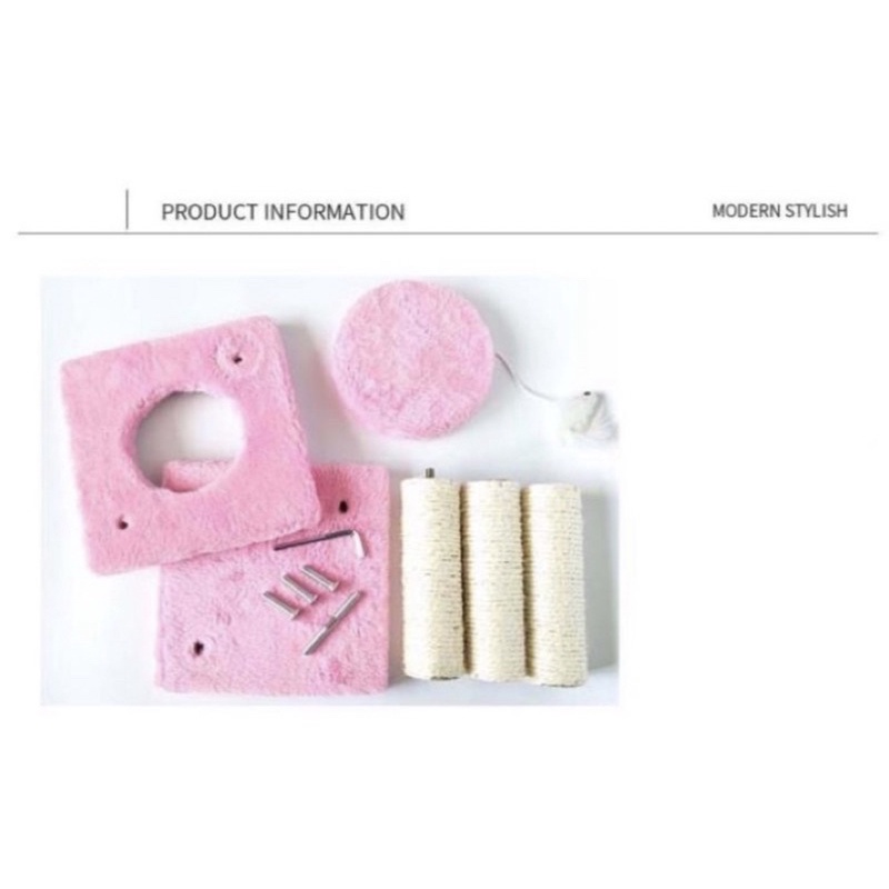 Cây cào móng 3 tầng cho mèo - Cattree- nhà cây cho mèo