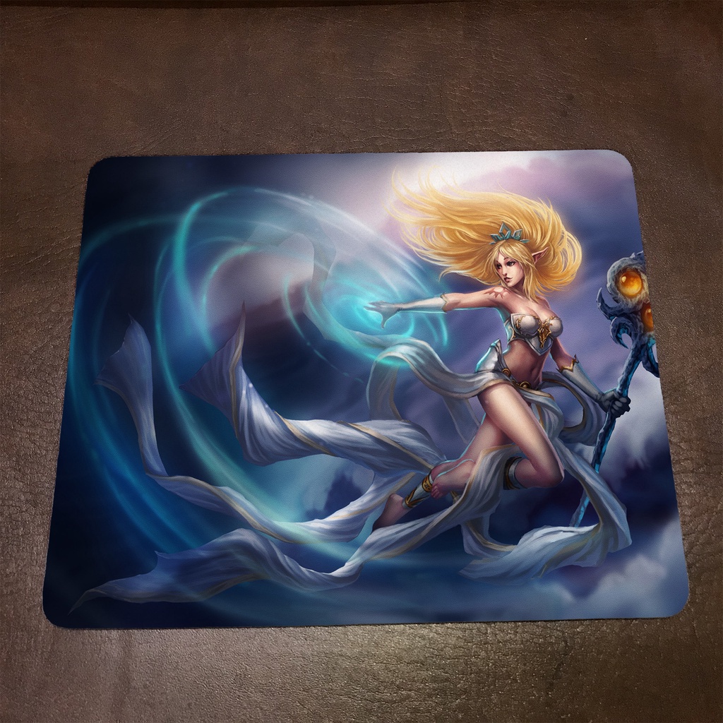 Lót chuột máy tính League of Legends JANNA - Mẫu 2 Mousepad cao su êm ái, nhận in theo yêu cầu