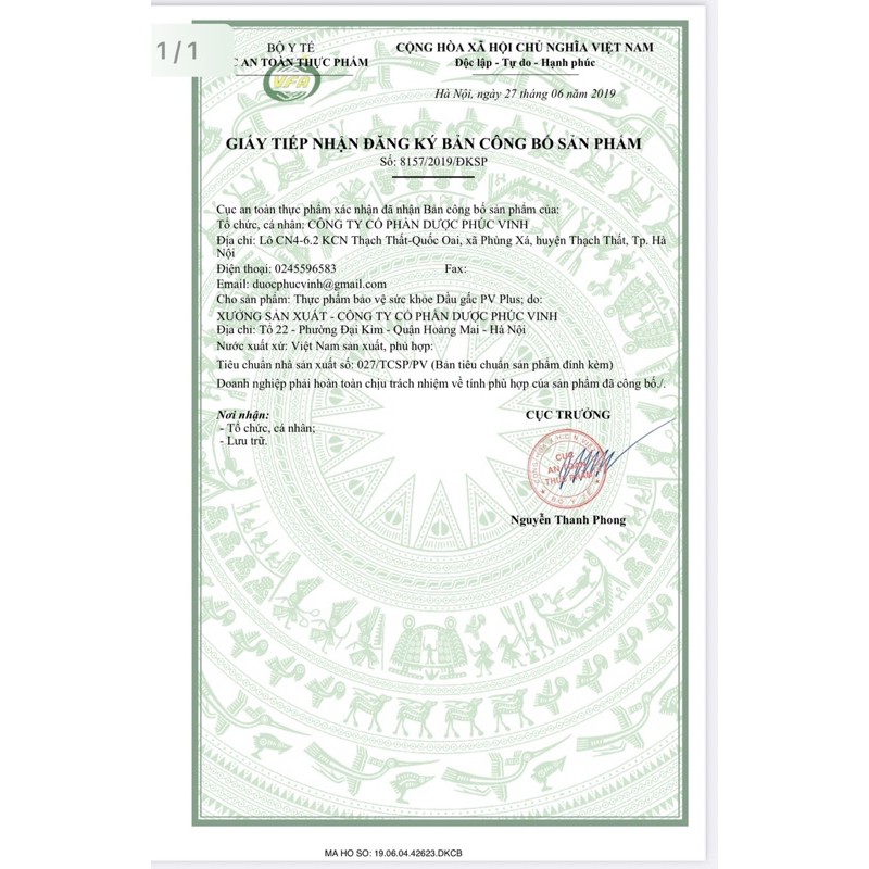 Dầu Gấc PV sáng mắt 100 viên