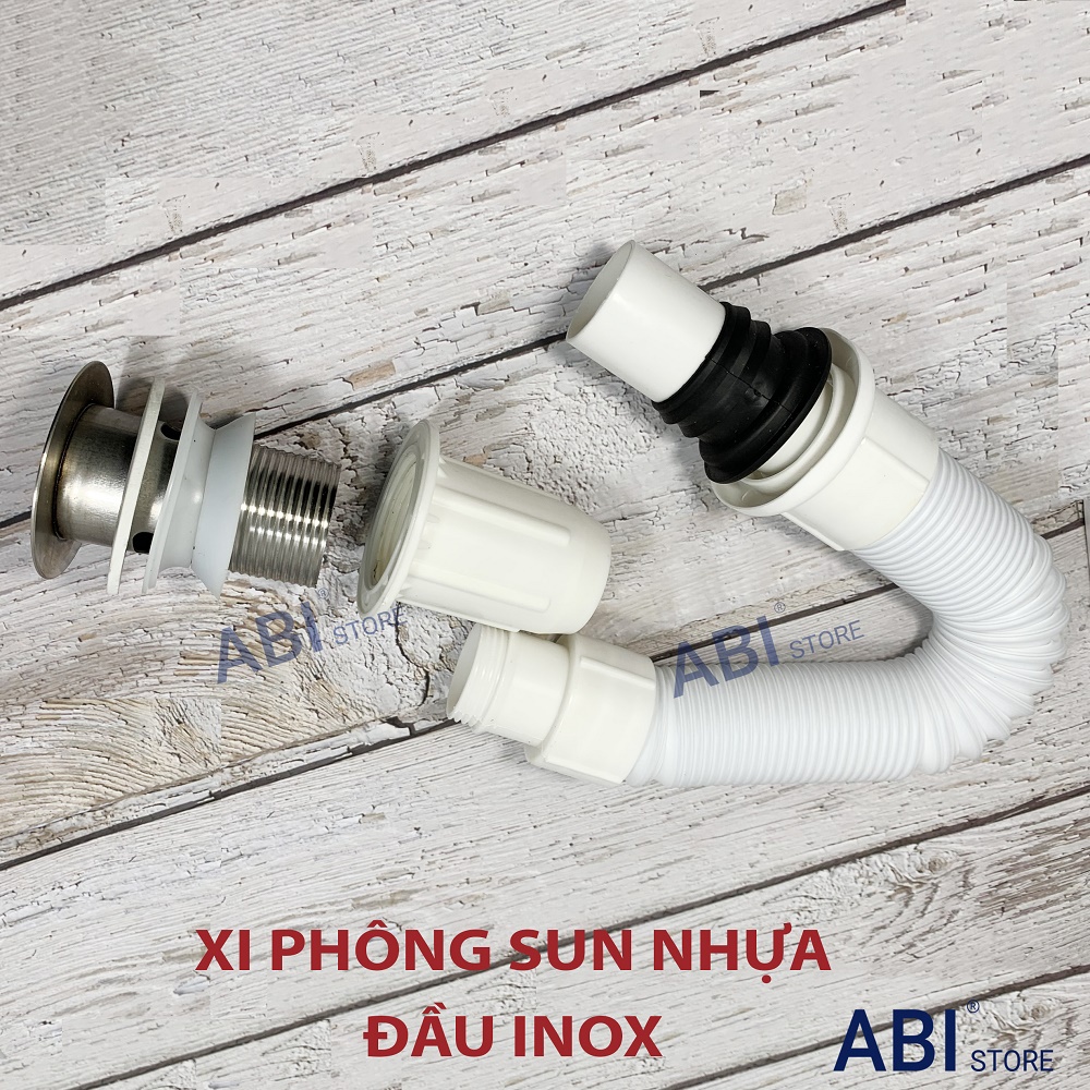 XI PHÔNG THOÁT NƯỚC CHẬU RỬA MẶT NHỰA SUN ĐẦU INOX XẢ LẬT giá sỉ tại HÀ Nội