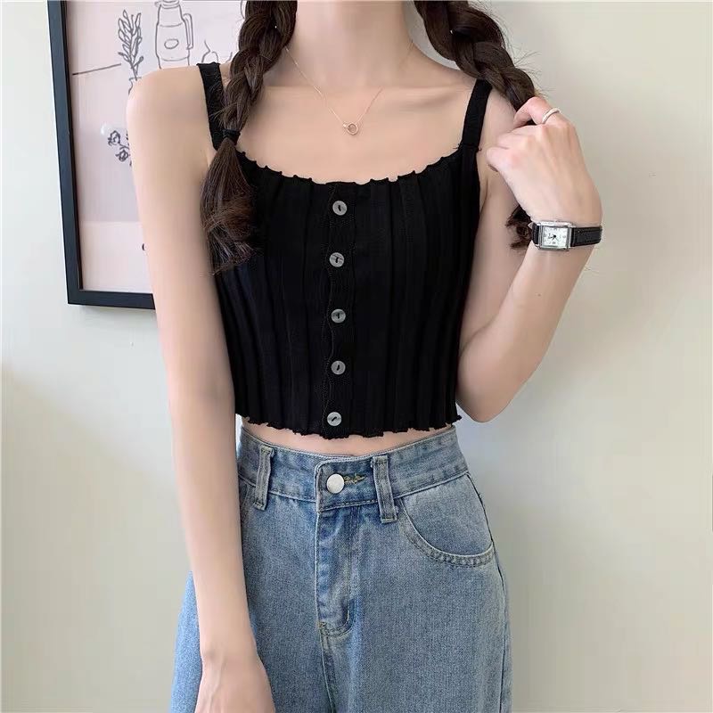 Áo hai dây SUXI màu trơn gợi cảm cho nữ