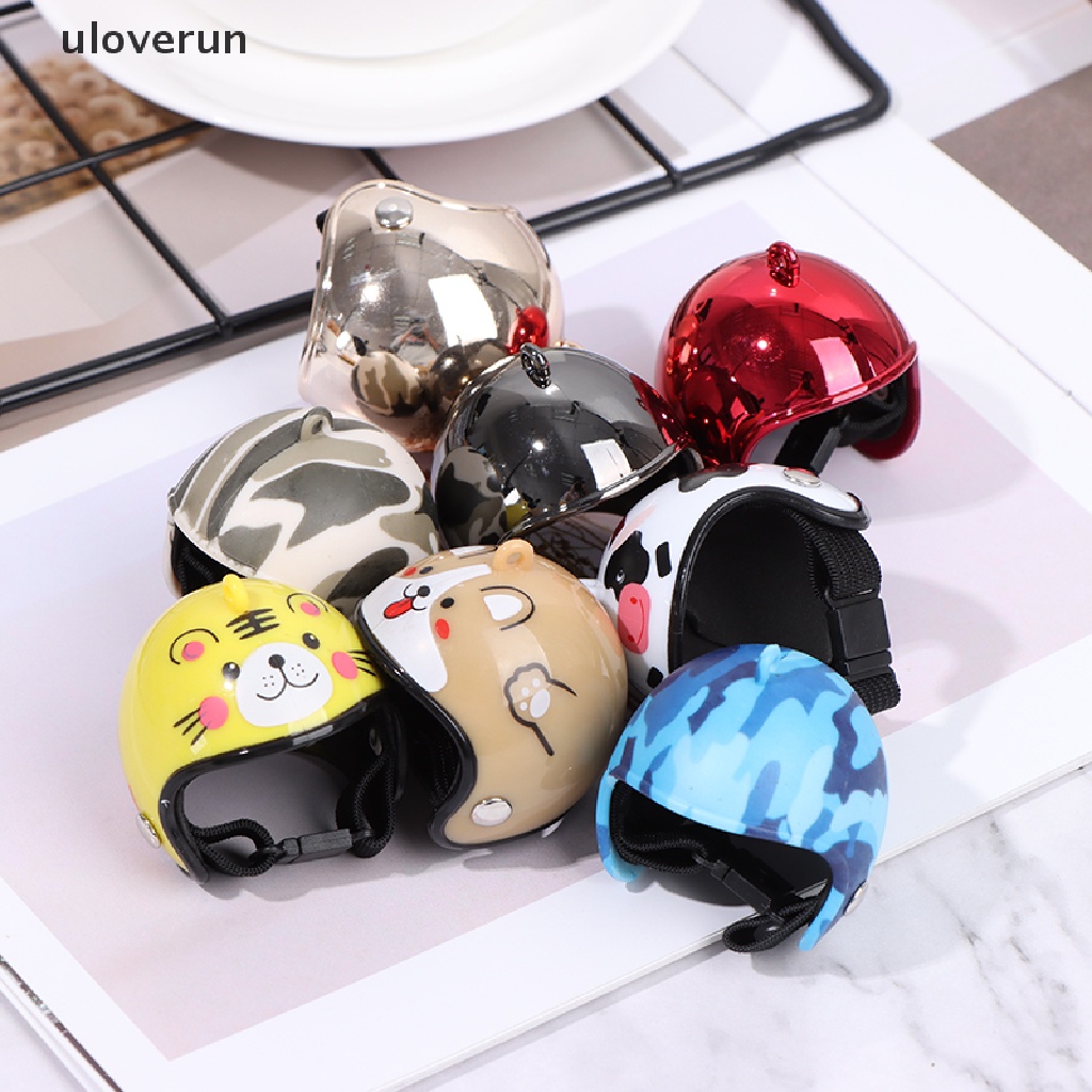 uloverun 1PC Chicken Helmet Small Pet Hard Hat Bird Duck Quail Hat Headgear Pet Supplies vn