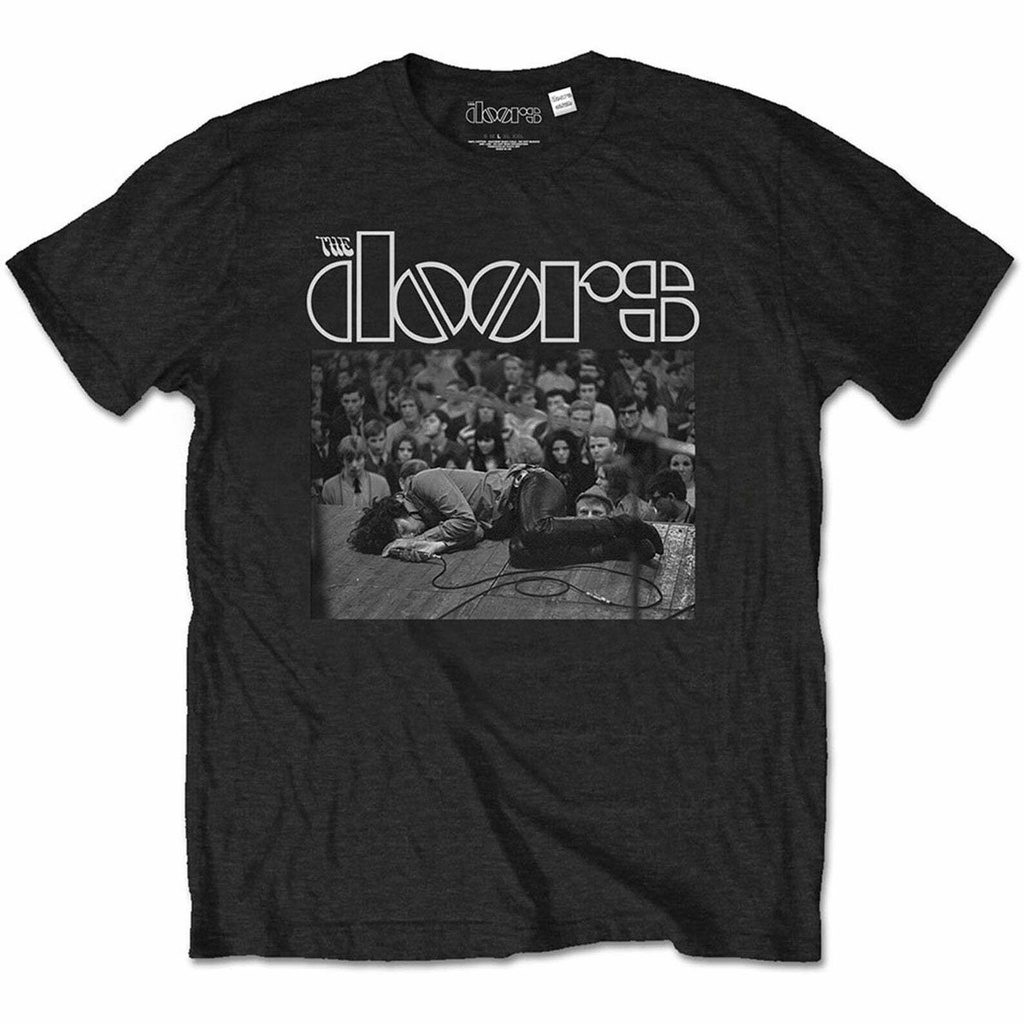 Tùy Chỉnh In Cửa Jim Morrison Nằm Trên Sân Khấu Cotton Thật
