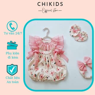 Bodysuit cho bé gái sơ sinh chất Mềm mát - Đồ bé gái sơ sinh dễ thương