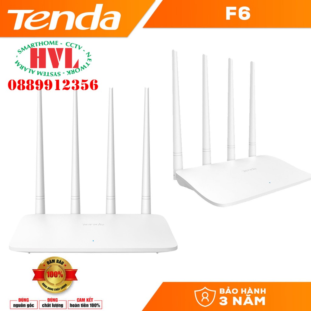 Thiết bị mạng/ Router wifi Tenda F6 Wireless N300Mbps ( Hàng Chính Hãng Phân Phối Tại Việt Nam)