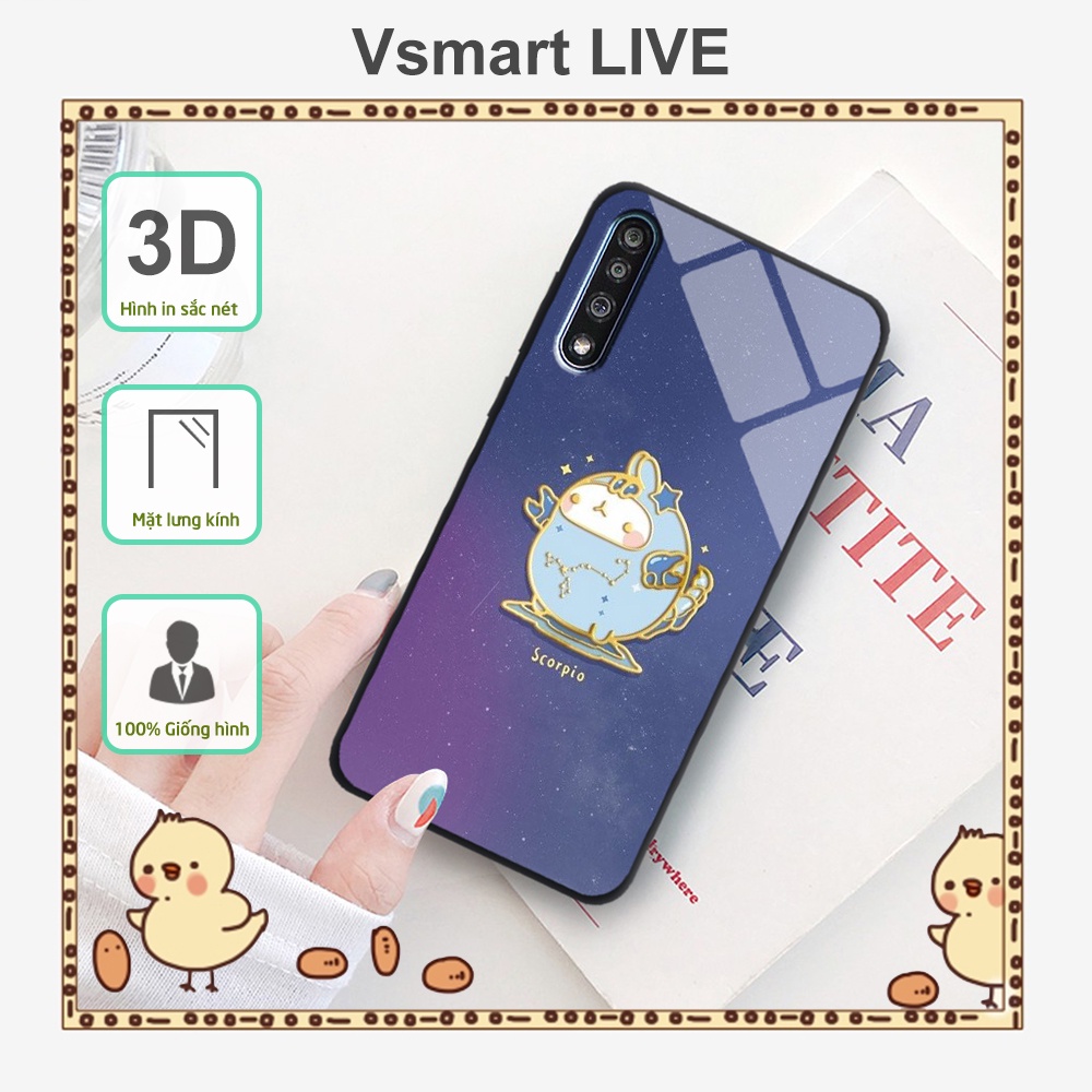 Ốp lưng Kính Vsmart Live in 3D hình 12 Cung hoàng đạo