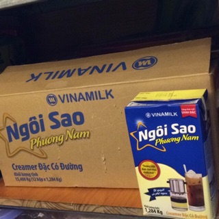 Gia Ban Sữa đặc Ngoi Sao Phương Nam Xanh Biển Thung 12 Hộp