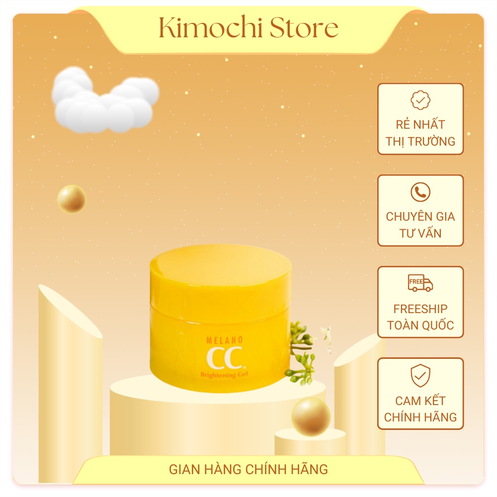Kem dưỡng trắng da ngừa thâm mụn Melano CC Brightening Gel 100g Kimochi Store