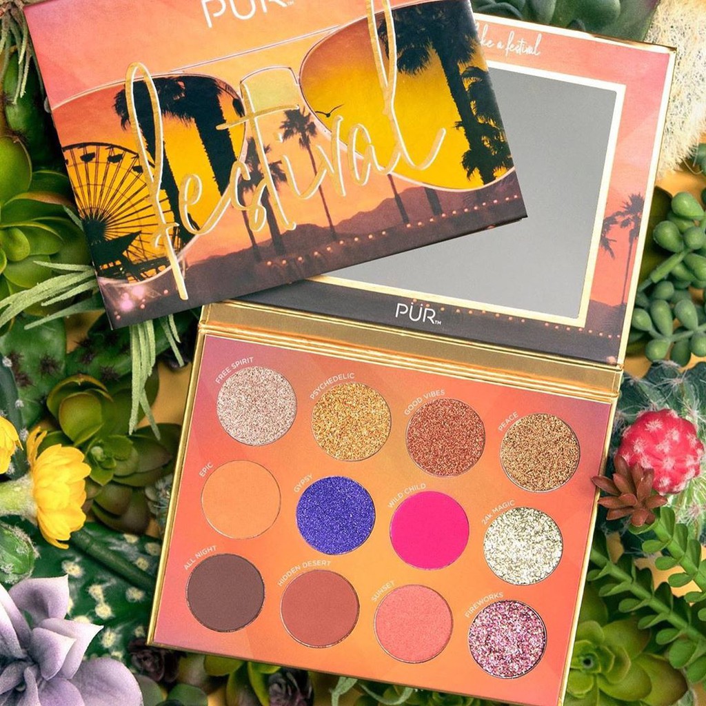 Bảng Phấn Mắt PUR Festival Pressed Pigment Palette fullbox