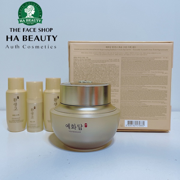 Kem dưỡng ẩm trắng da chống lão hóa The Face Shop Yehwadam Hwansaenggo Rejuvanating Radiance Cream Special Set 50ml