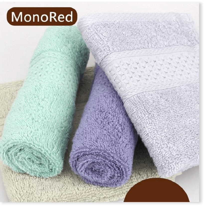 Khăn mặt bông mịn1 ĐỔI 1 khăn lau dệt bông mền, kháng khuẩn 99.9% 34x34cm 8262