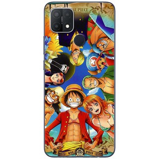 Ốp lưng Oppo A15, A15s in hình One Piece nền trời